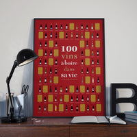 100 wines to drink in your life (Scratch-off poster)