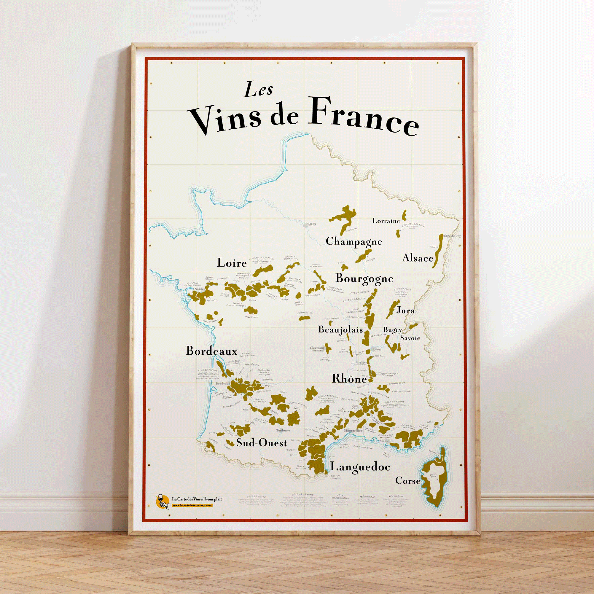 Carte des Vins de France à gratter (NOUVEAU) – La Carte des Vins s