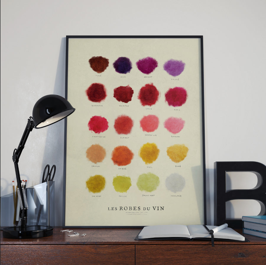 Affiche Vin & Yoga - 50 x 70 cm – La Carte des Vins s'il vous plaît