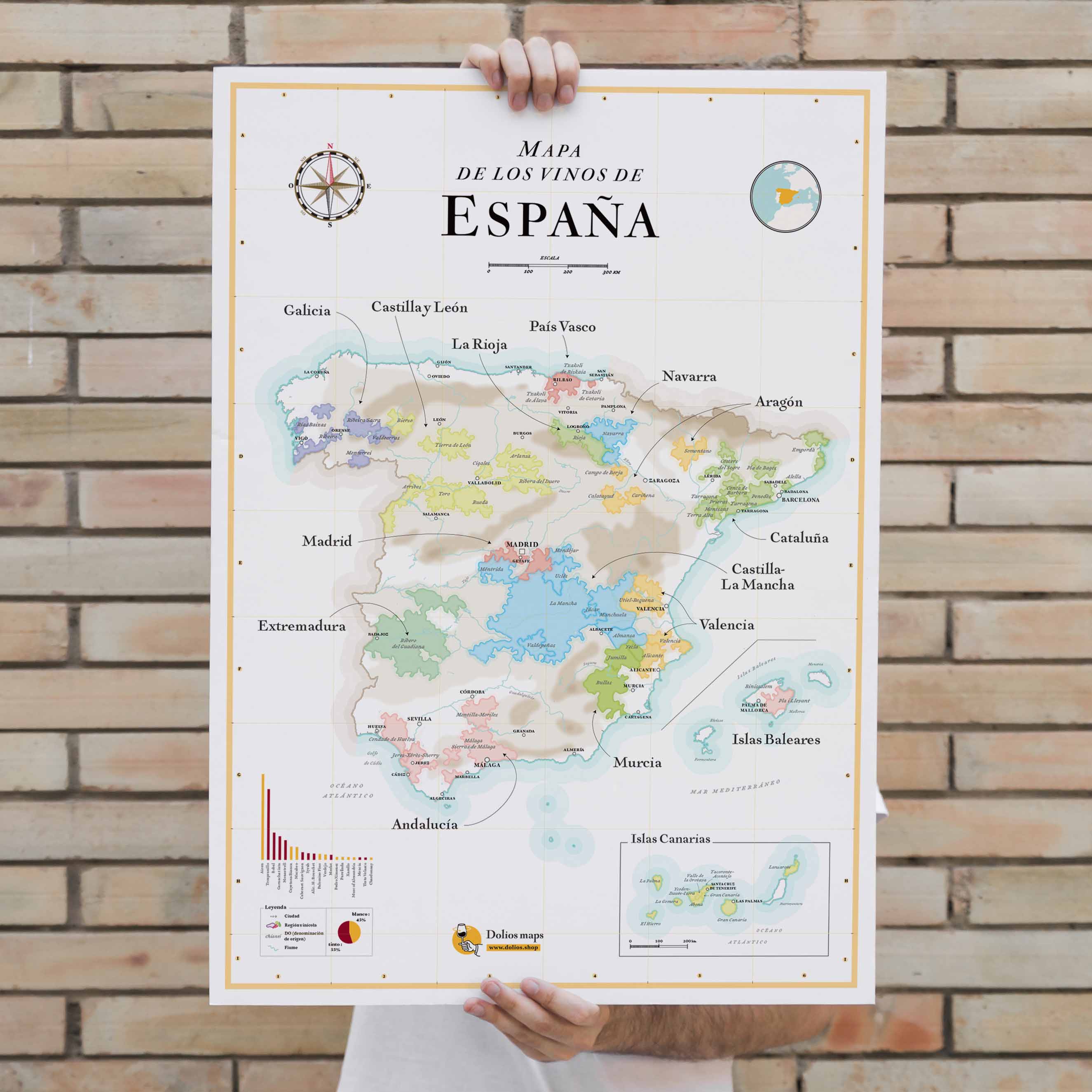 Wine Map Of Spain La Carte Des Vins S il Vous Pla t
