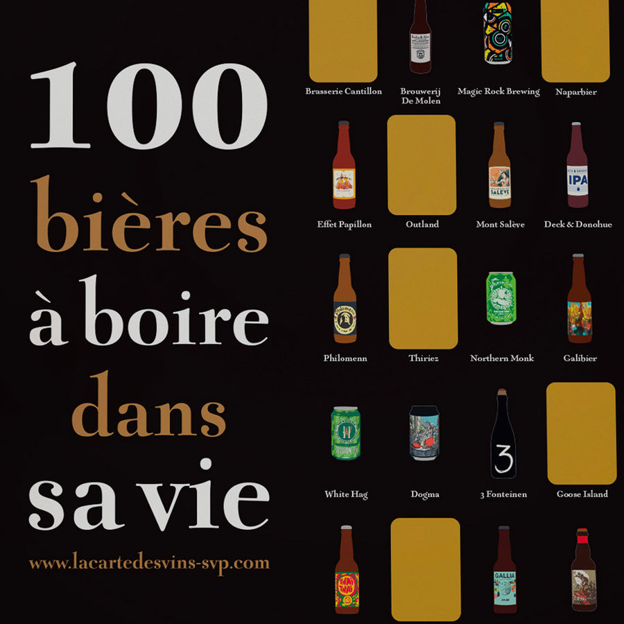 100 vins à boire dans sa vie (Poster à gratter) – La Carte des Vins s'il  vous plaît