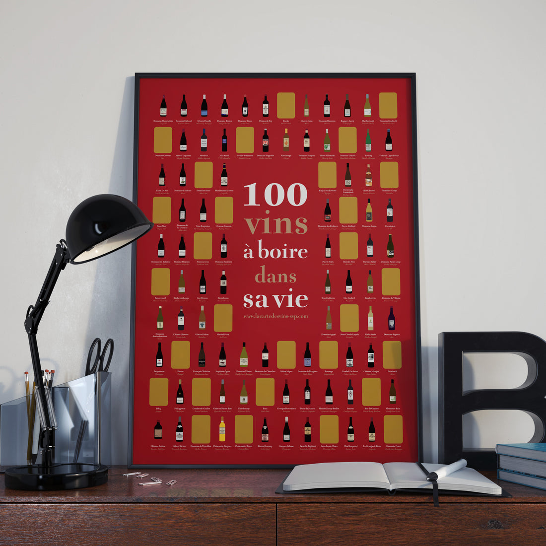 100 wines to drink in your life (Scratch-off poster)