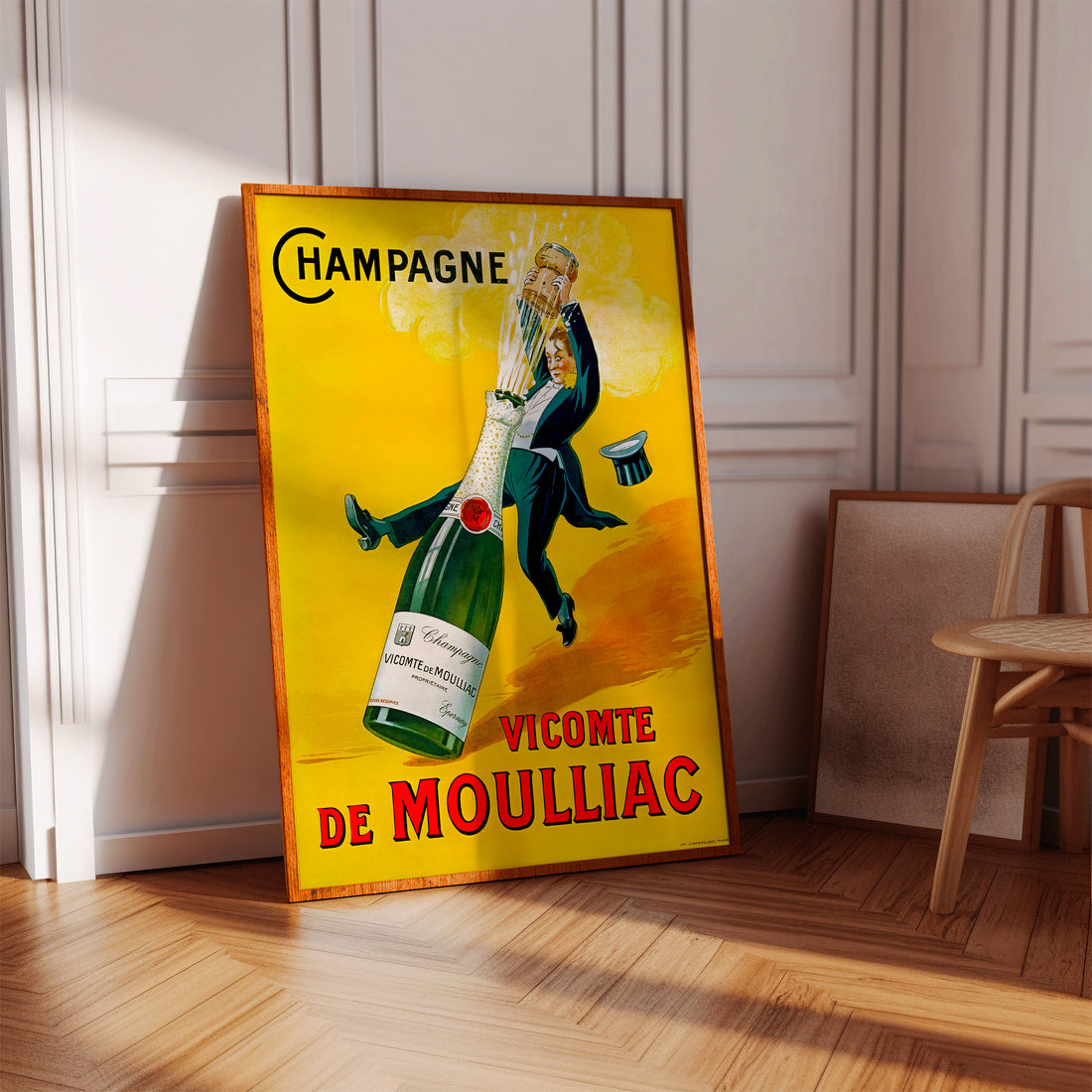 Affiche "Champagne Vicomte de Moulliac"
