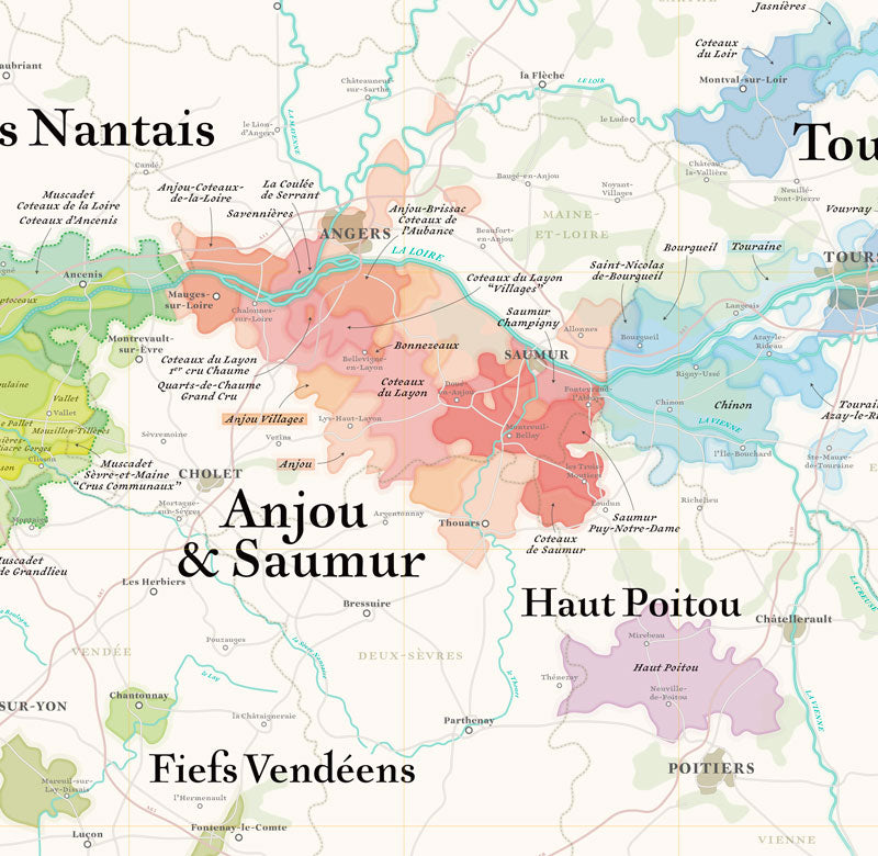 Carte des Vins de Loire - XL