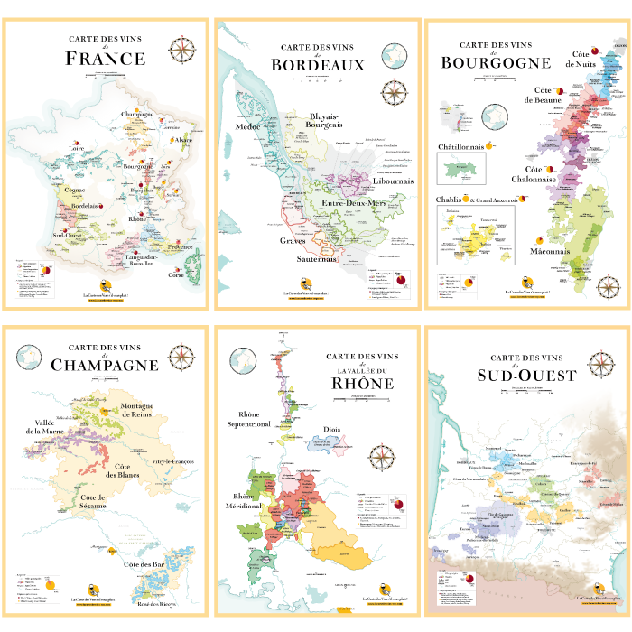 Digital Wine Cards (or for A4 printing) – La Carte des Vins s'il vous plaît