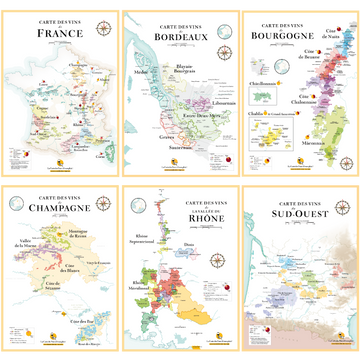 Carte des Vins de France à gratter (NOUVEAU) – La Carte des Vins s