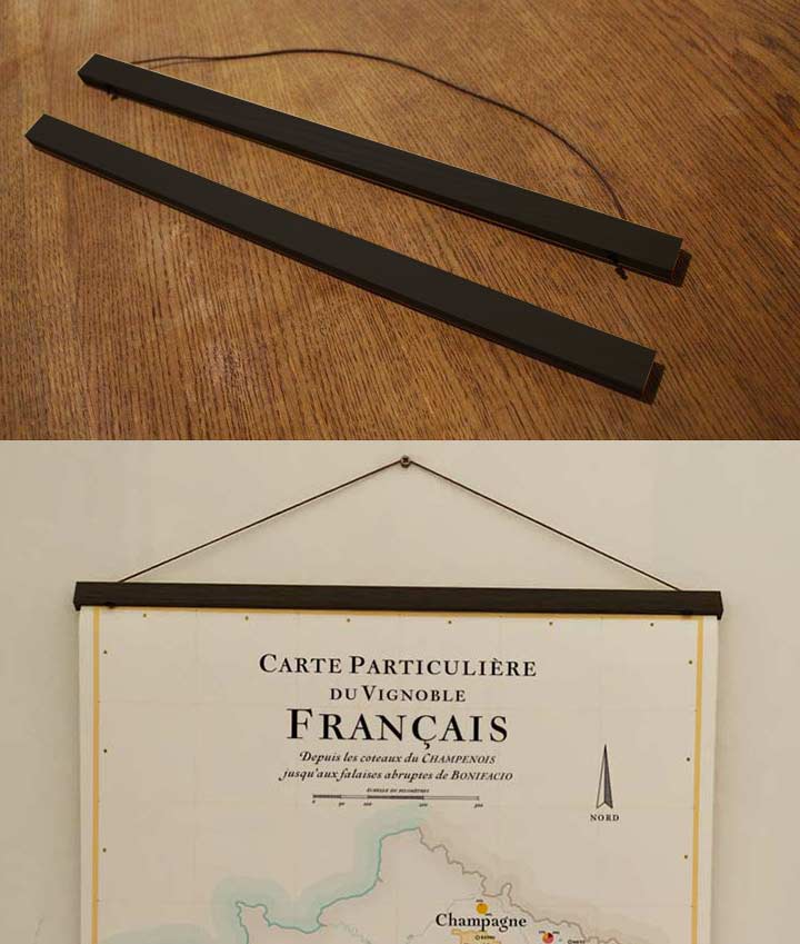 Wooden poster holder