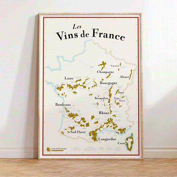 Carte des Vins de France à gratter (NOUVEAU)