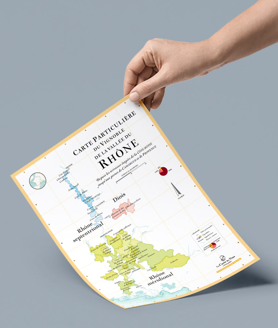 Carte des vins rhone AOC A4