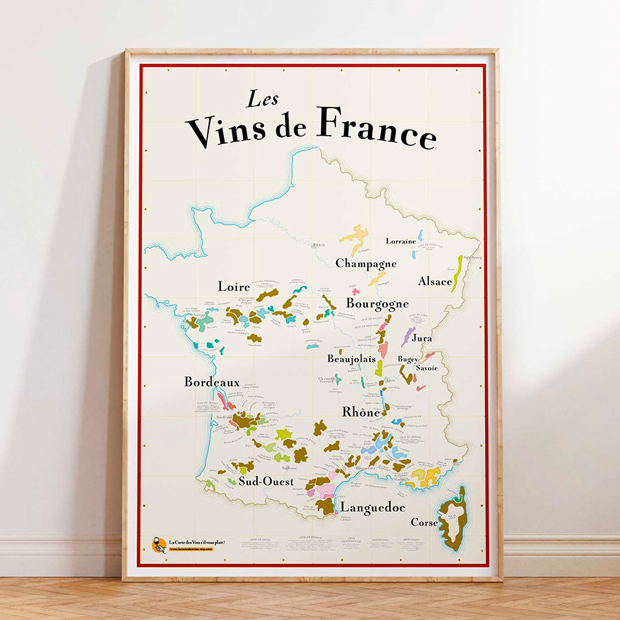 carte vins france gratter