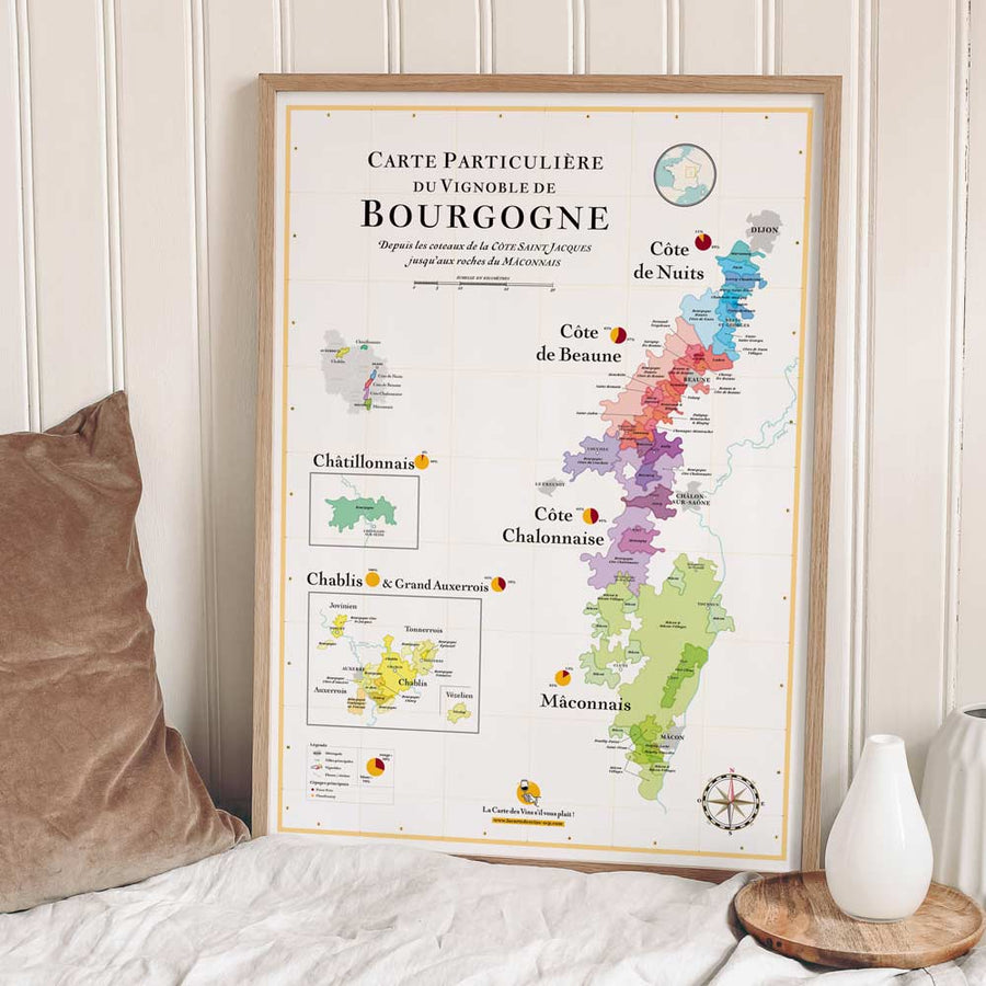 Wine Map of Burgundy