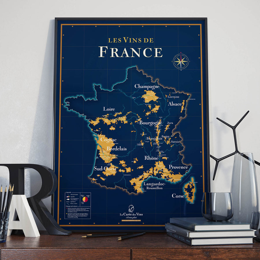 Wine Map of France (collector) – La Carte des Vins s'il vous plaît
