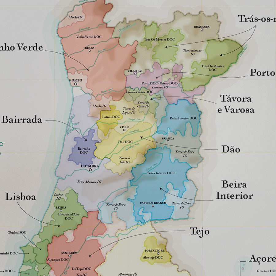 Wine Map of Portugal