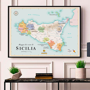 Sicily Wine Map