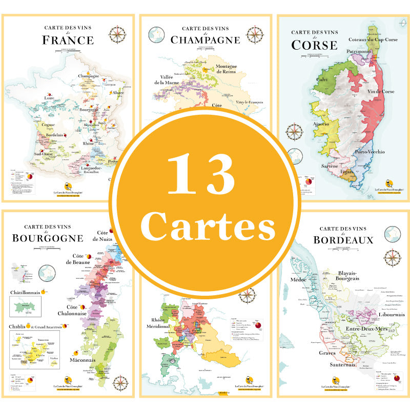 The Tour de France Pack - 13 Wine Lists (-50%)
