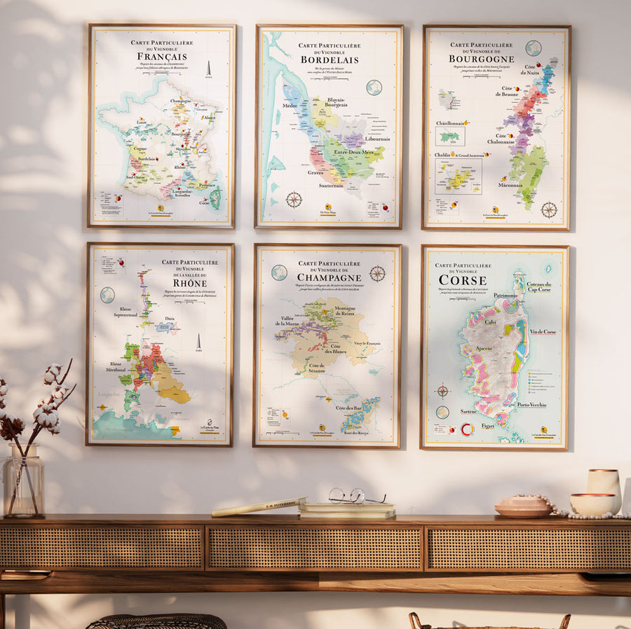 Affiche Vin & Yoga - 50 x 70 cm – La Carte des Vins s'il vous plaît