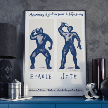 Poster épaulé jeté michel tolmer breton