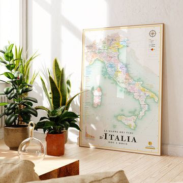 Italian Wine Map - XL