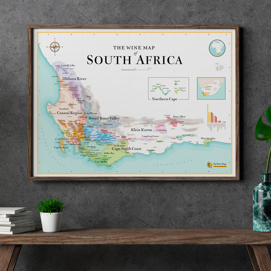Mappa Dei Vini Della Francia – Poster Da Parete Con Regioni E Varietà, Regalo Per Enoappassionati