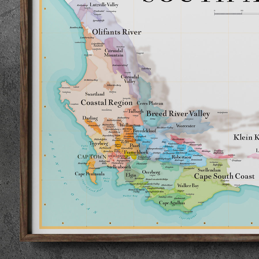 Carte des Vins d' Afrique du Sud